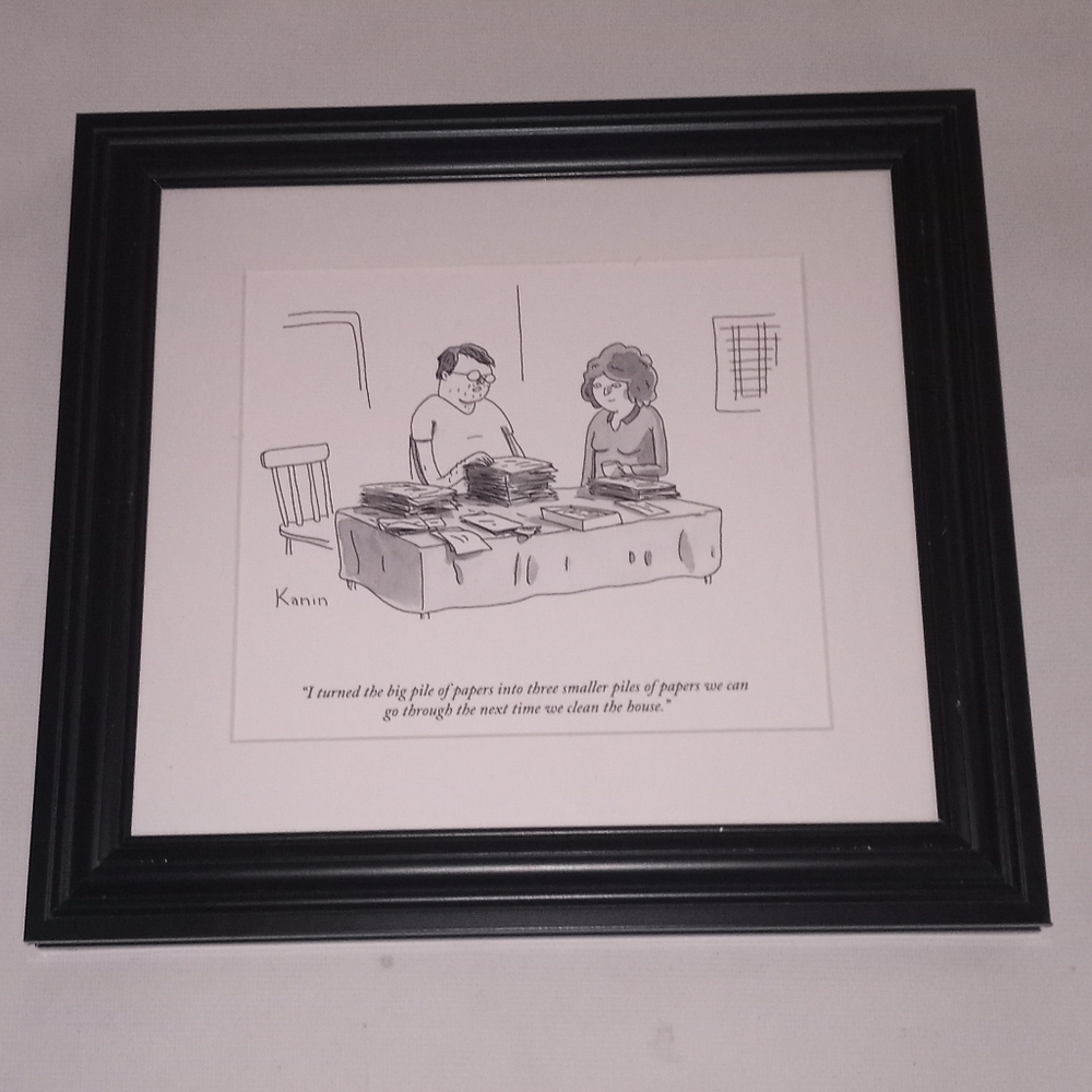 The Big Pile Of Papers Framed Print,  Zachary Kanin